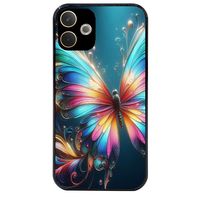 Coque noire taperso pour OPPO A5 PRO 4G et 5G avec motif papillon arc protection antichoc personnalisée