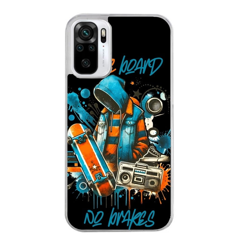 Coque taperso pour Redmi Note 10 4G 5G PRO 10S avec motif skate board protection antichoc personnalisée