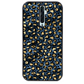Coque noire taperso pour OPPO Reno 2 et 2Z avec motif leopard bleu protection antichoc personnalisée