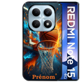 Coque noire taperso pour Redmi Note 15 et PRO PLUS 4G 5G avec motif basket ball color personnalise protection antichoc personnalisée