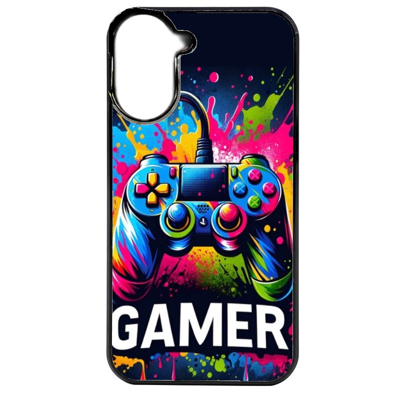 Coque noire taperso pour POCO C71 4G avec motif gamer protection antichoc personnalisée