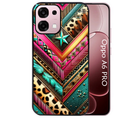 Coque noire taperso pour OPPO A6 PRO 4G et 5G avec motif chevron texas protection antichoc personnalisée