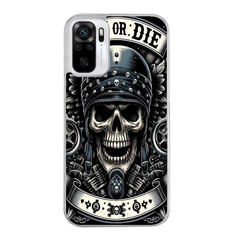 Coque taperso pour Redmi Note 10 4G 5G PRO 10S avec motif mort motard protection antichoc personnalisée