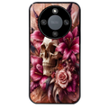 Coque noire taperso pour Magic 5 6 LITE et PRO avec motif tete de mort skull plume protection antichoc personnalisée