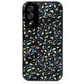 Coque noire taperso pour OnePlus Nord 5 avec motif leopard bleu protection antichoc personnalisée