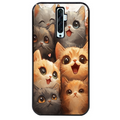 Coque noire taperso pour OPPO Reno 2 et 2Z avec motif chat smile protection antichoc personnalisée