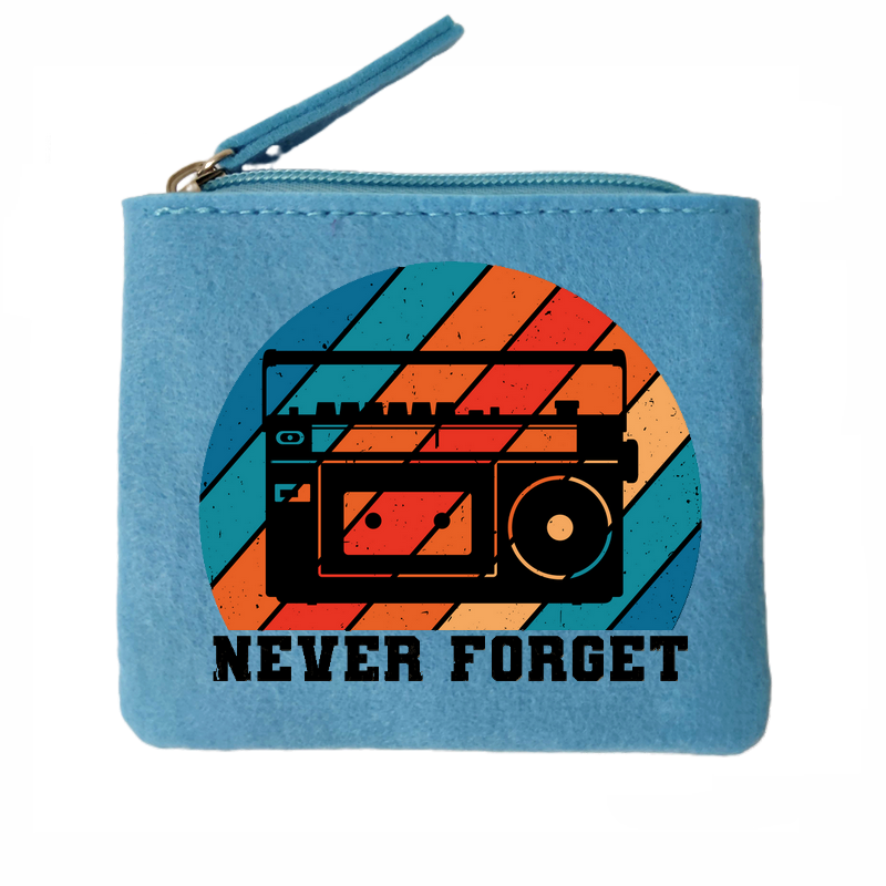 Porte monnaie cassette tape en feutrine en feutrine