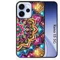 Coque noire taperso pour OPPO Reno 15 et F FS 5G avec motif mandala 2 protection antichoc personnalisée