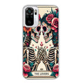 Coque taperso pour Redmi Note 10 4G 5G PRO 10S avec motif tete de mort lovers protection antichoc personnalisée
