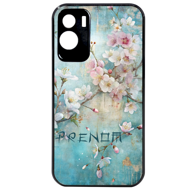 Coque noire taperso pour Honor 70 LITE 90 et LITE avec motif fleur sakura personnalisee protection antichoc personnalisée