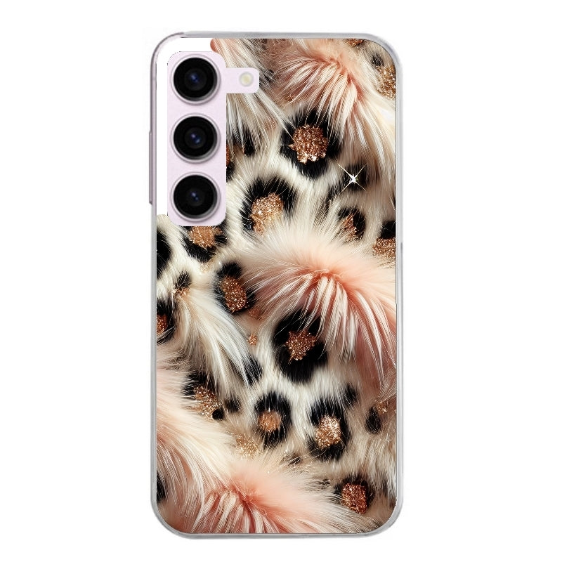 Coque taperso pour Galaxy A13 4G et 5G A23 A53 avec motif effet fourrure leopard 1 protection antichoc personnalisée