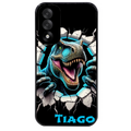 Coque noire taperso pour OnePlus Nord 5 avec motif dino t rex personnalisee protection antichoc personnalisée
