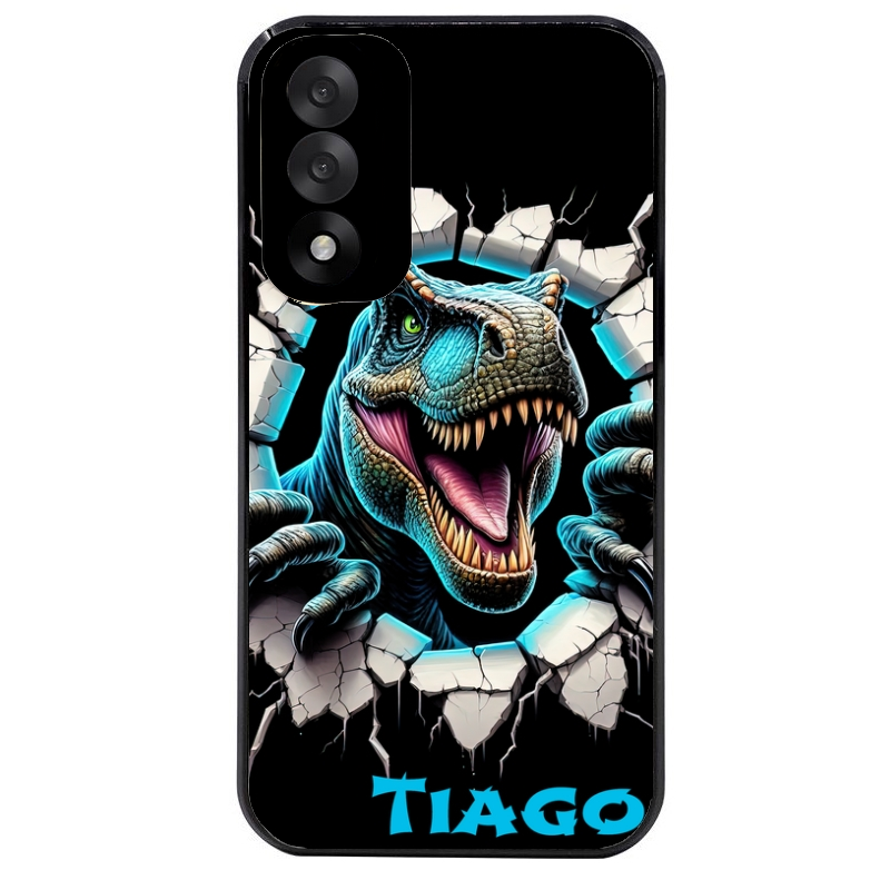 Coque noire taperso pour OnePlus Nord 5 avec motif dino t rex personnalisee protection antichoc personnalisée