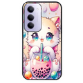 Coque noire taperso pour Redmi 15 4G et 5G avec motif chat bubble style manga protection antichoc personnalisée