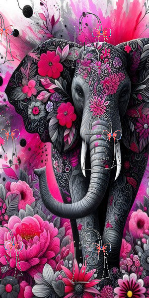 Eléphant fleur