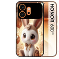 Coque noire taperso pour Honor 600 et 600 PRO avec motif lapin ballon protection antichoc personnalisée