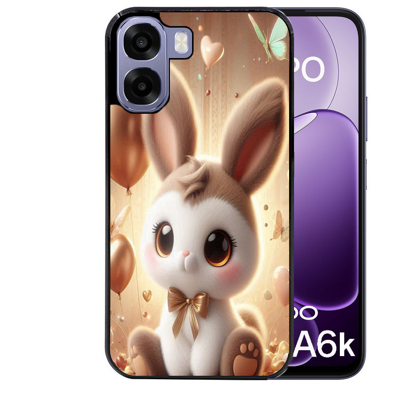Coque pour Oppo A6 A6 A6K personnalisée lapin ballon