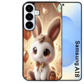 Coque pour Galaxy A08 A18 A28 A38 A58 personnalisée lapin ballon