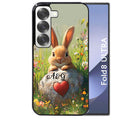 Coque pour Z Fold 8 / ULTRA personnalisée lapin et fleurs