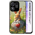 Coque pour Honor 600 SMART personnalisée lapin et fleurs
