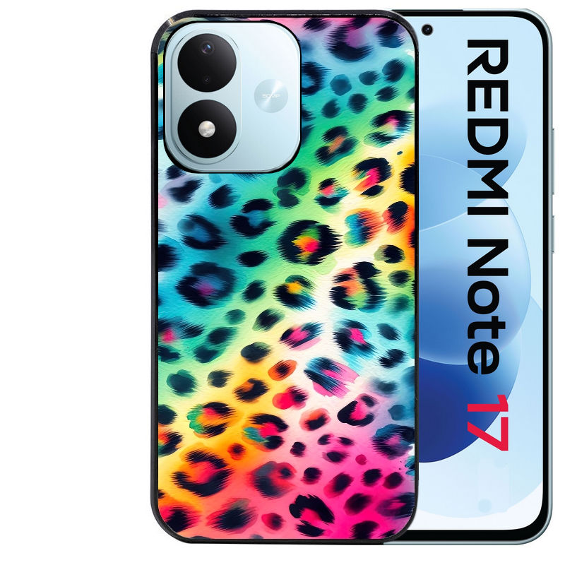 Coque pour Redmi Note 17 et PRO 4G 5G Max leopard arc