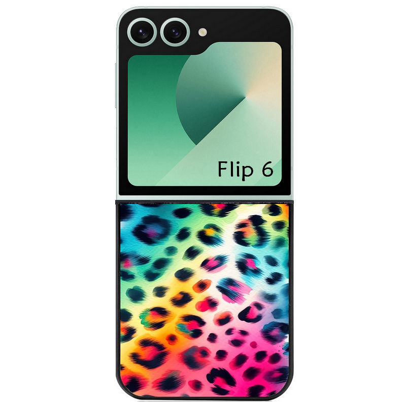 Coque pour Z FLIP 6 7 8 leopard arc