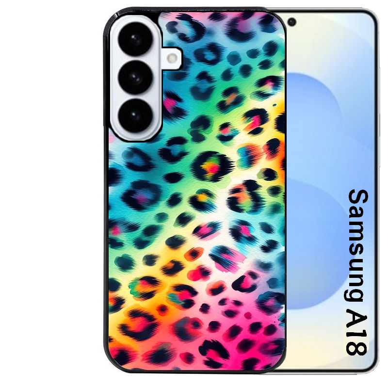 Coque pour Galaxy A08 A18 A28 A38 A58 leopard arc