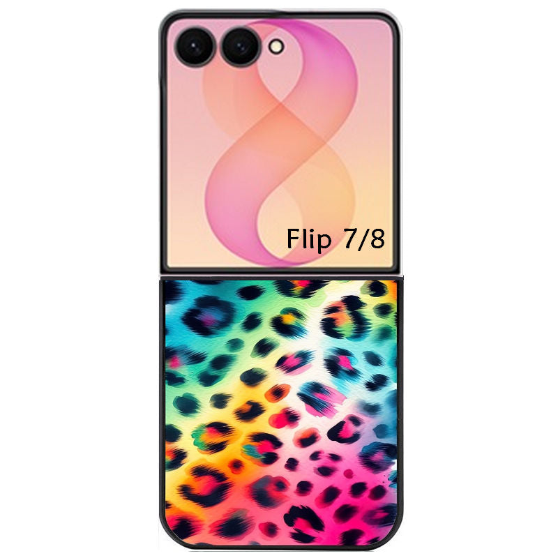 Coque pour Z FLIP 6 7 8 leopard arc