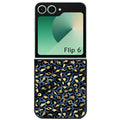 Coque pour Z FLIP 6 7 8 leopard bleu