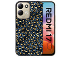 Coque pour Redmi 17 et 17C 4G 5G leopard bleu