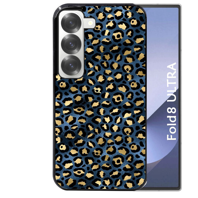 Coque pour Z FOLD 8 ULTRA leopard bleu