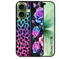 Coque pour Iphone 18 / PRO / PRO MAX / 18E leopard et fleur