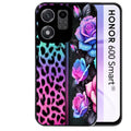 Coque pour Honor 600 SMART leopard et fleur