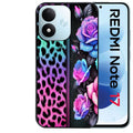 Coque pour Redmi Note 17 et PRO 4G 5G Max leopard et fleur