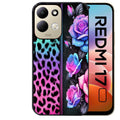 Coque pour Redmi 17 et 17C 4G 5G leopard et fleur