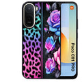 Coque pour POCO C81 PRO leopard et fleur