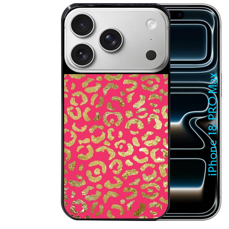 Coque pour Iphone 18 / PRO / PRO MAX / 18E leopard fuschia