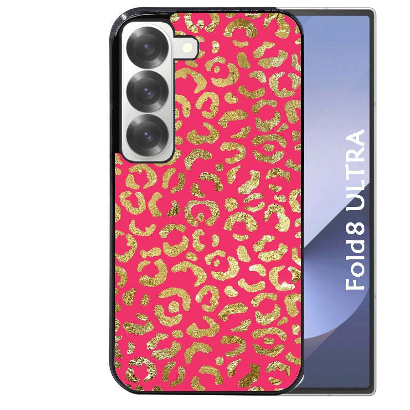 Coque pour Z FOLD 8 ULTRA leopard fuschia