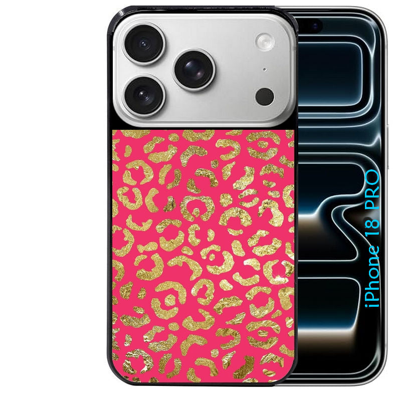 Coque pour Iphone 18 / PRO / PRO MAX / 18E leopard fuschia
