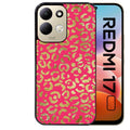 Coque pour Redmi 17 et 17C 4G 5G leopard fuschia