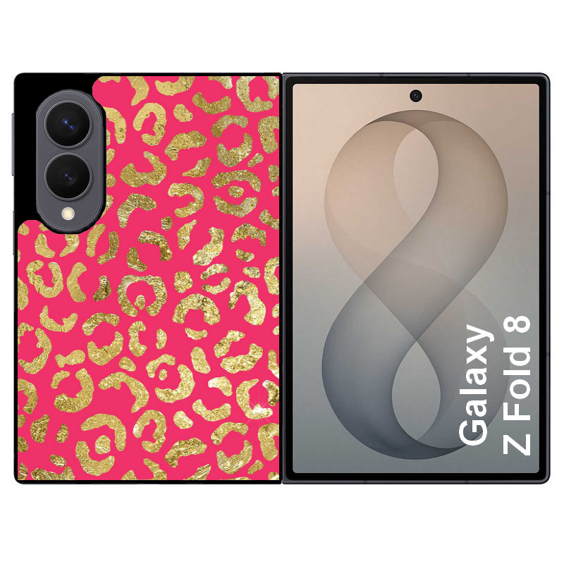 Coque pour Z FOLD 8 leopard fuschia
