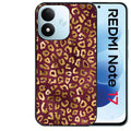 Coque pour Redmi Note 17 et PRO 4G 5G Max leopard grenat