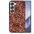 Coque pour Z FOLD 8 ULTRA leopard grenat