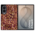 Coque pour Z FOLD 8 leopard grenat
