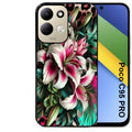 Coque pour POCO C95 PRO leopard hibiscus