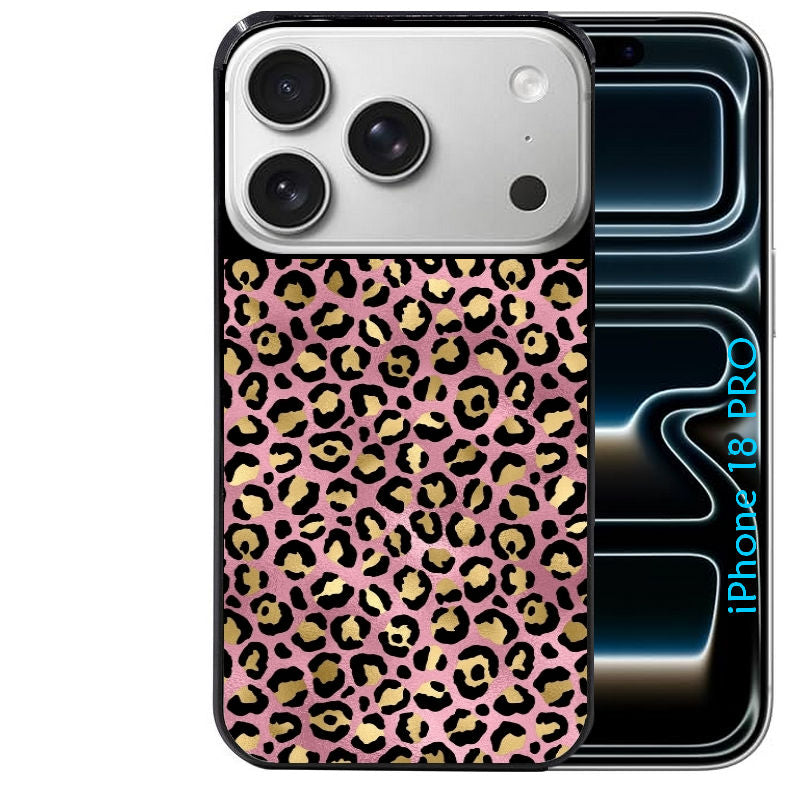Coque pour Iphone 18 / PRO / PRO MAX / 18E leopard rose