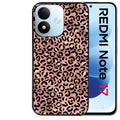 Coque pour Redmi Note 17 et PRO 4G 5G Max leopard rose
