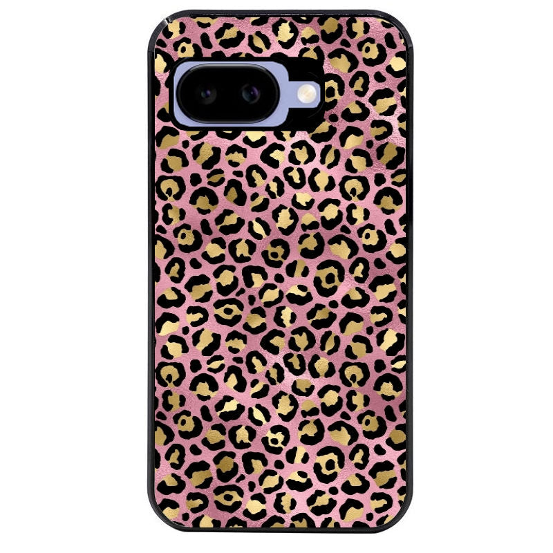 Coque pour Pixel 8A 9A 10A leopard rose