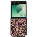 Coque pour Z FLIP 6 7 8 leopard rose