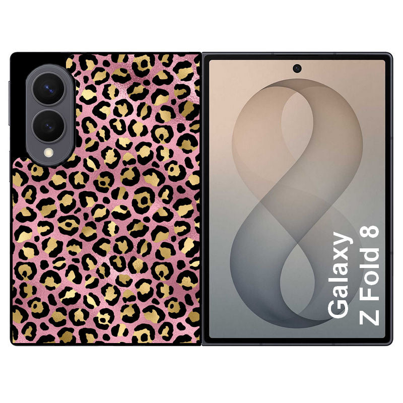 Coque pour Z FOLD 8 leopard rose